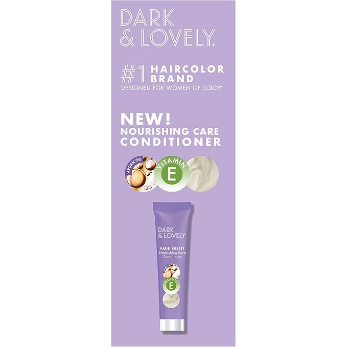 SoftSheen-Carson Dark and Lovely Fade Resist Rich Conditioning Hair Color, Permanent Hair Color, Up To 100 percent Gray Coverage, Brilliant Shine with Argan Oil and Vitamin E, Sun Kissed Brown