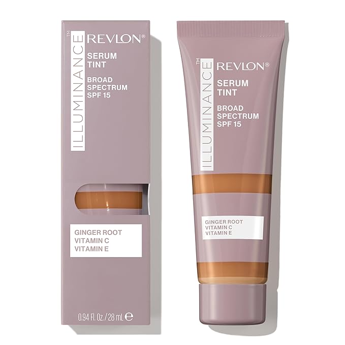 Revlon Illuminance Tinted Serum, Triple Hyaluronic Acid, Evens Out Skin Tone Over Time and Hydrates All Day, SPF 15, 509 Sandalwood, 0.94 fl oz.