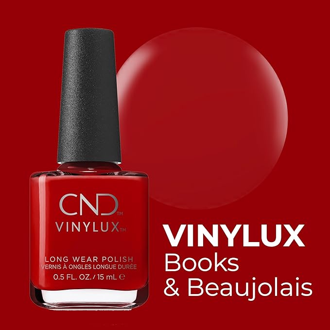 CND Vinylux Longwear Red Nail Polish, Gel-like Shine Longwear
