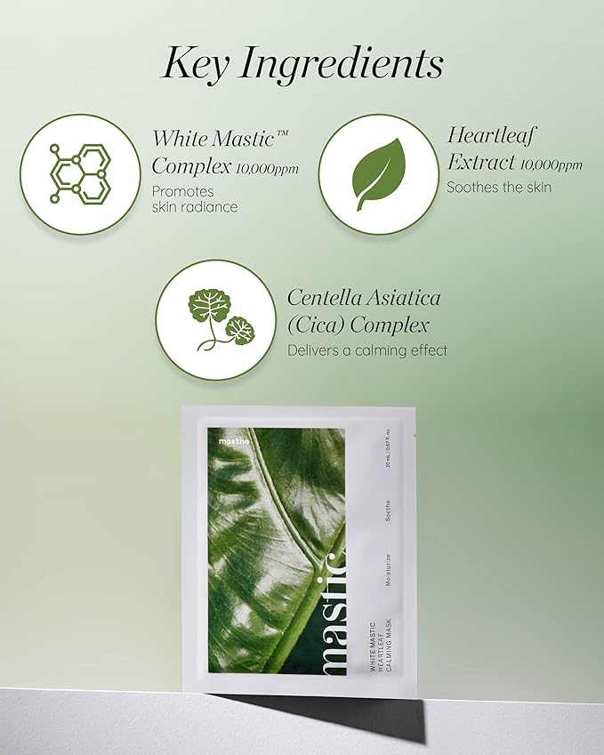 White Mastic Face Mask (Heartleaf Calming, Soothing
