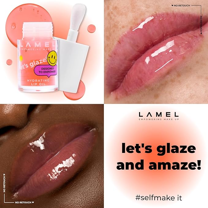 Lamel Hydrating Lip Oil LET`S GLAZE - Hydrating Lip