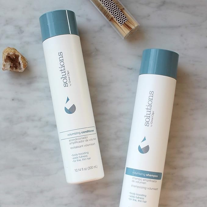 GREAT CLIPS Solutions Volumizing Shampoo, 10oz | Adds Volume, Thickness, & Bounce | For Fine, Thin, & Oily Hair | Every Day Use