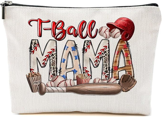 Baseball Gifts Mama Gifts Mom Gifts, Baseball Stuff Makeup Bag, Gifts for Mom Women Female Baseball Team Player, Baseball Mama Cosmetic Bag, Baseball Coach Gifts Toiletry Bag Christmas Birthday Gifts