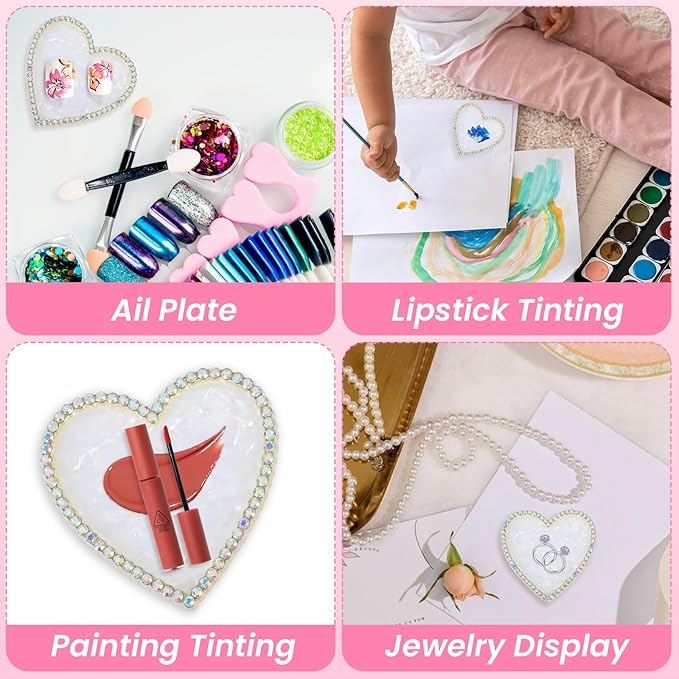 Sibba Resin Nail Art Palette, Golden Edge Nail