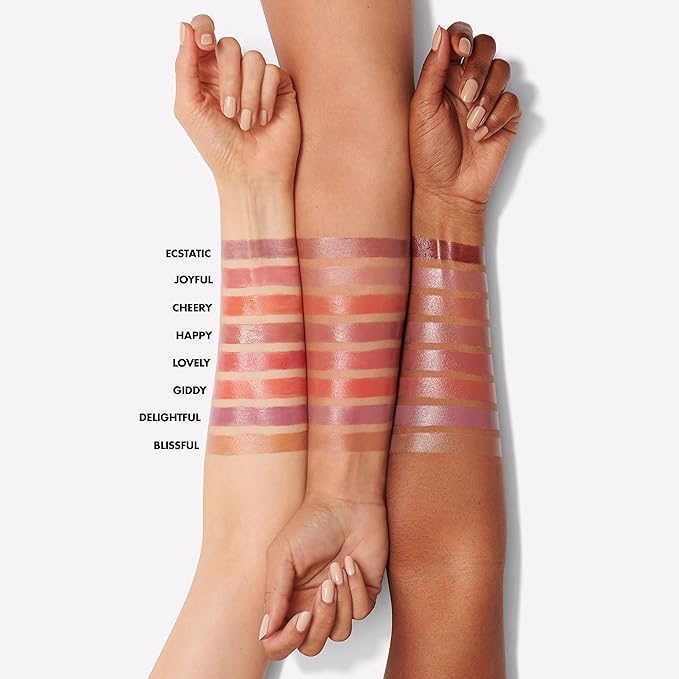 e.l.f. Hydrating Core Lip Shine, Conditioning & Nourishing Lip Balm, Sheer Color Tinted Chapstick, Ecstatic, 0.09 Oz