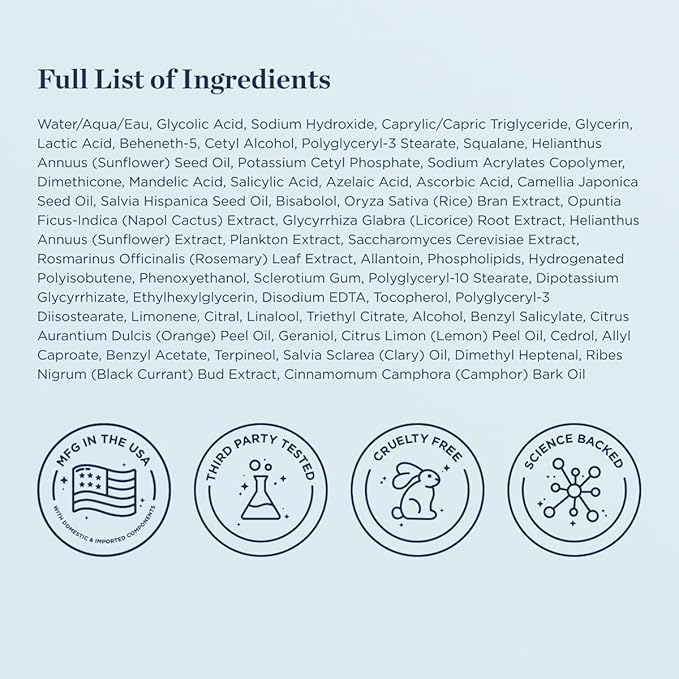 Refine + Reveal Multi-Acid Mask for Aging Skin, Azelaic Acid