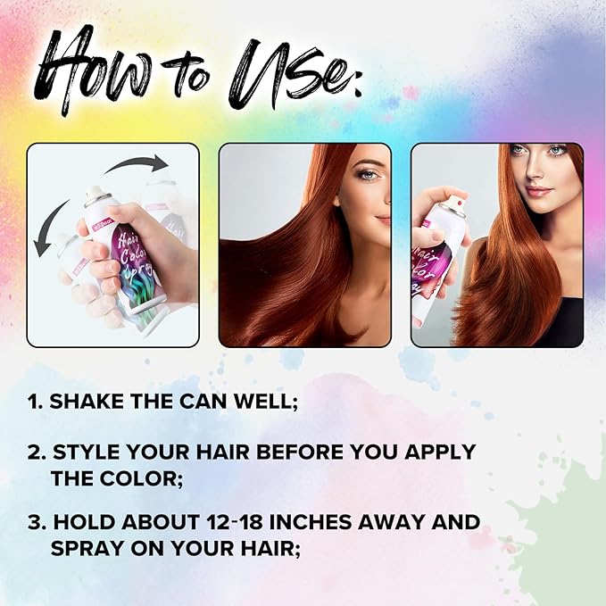 Gray Hair Spray Color ONE-TIME