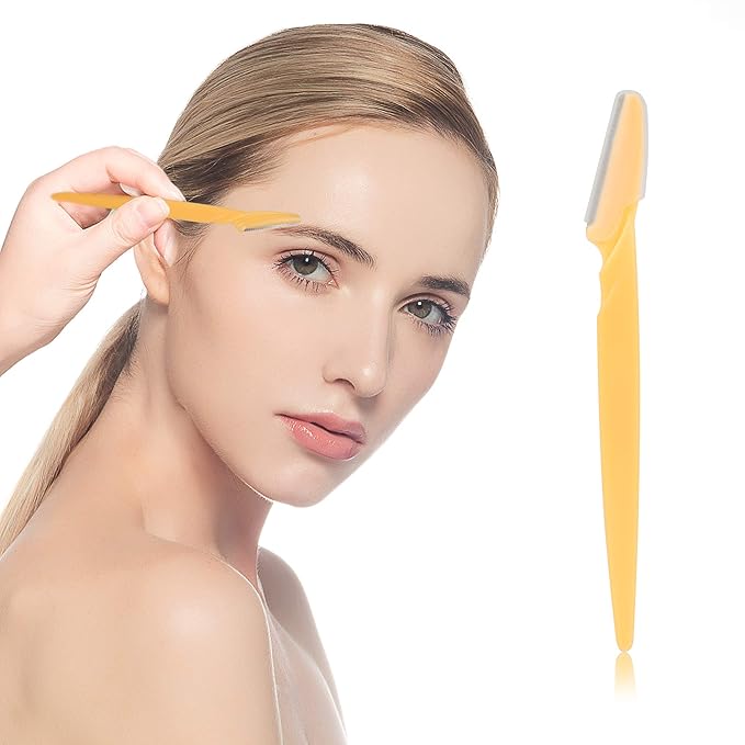 30 Pieces Eyebrow Razor Shaper Trimmer Shaver Facial Razor with Precision Cover for Women and Men