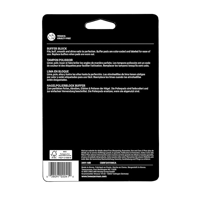 Tweezerman black nail buff (2