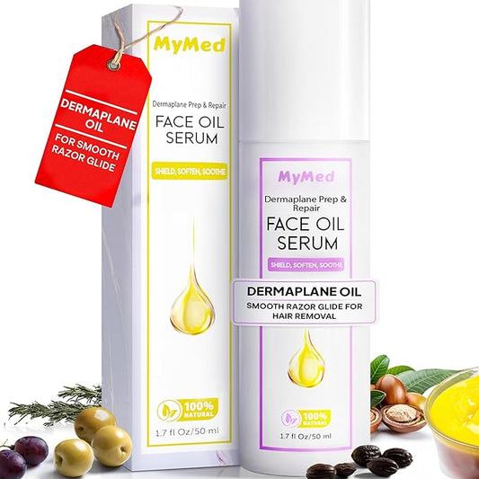 Face Oil for Dermaplaning for Smooth Razor Glide, with Squalane & Jojoba Oil, Facial Oil for Dermaplaning, Dermaplane Oil for Women Face, Suitable for all Skin Types 1.70 Fl Oz