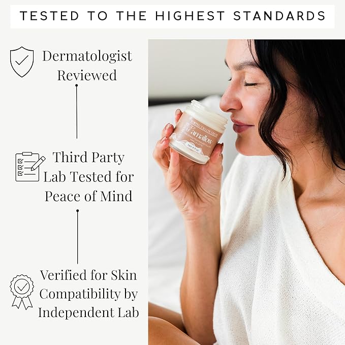 100% Grass Fed Beef Tallow for Skin Care - Face + Body - Whipped Moisturizer - Natural Lotion, 4 FL. oz. (Vanilla Latte)