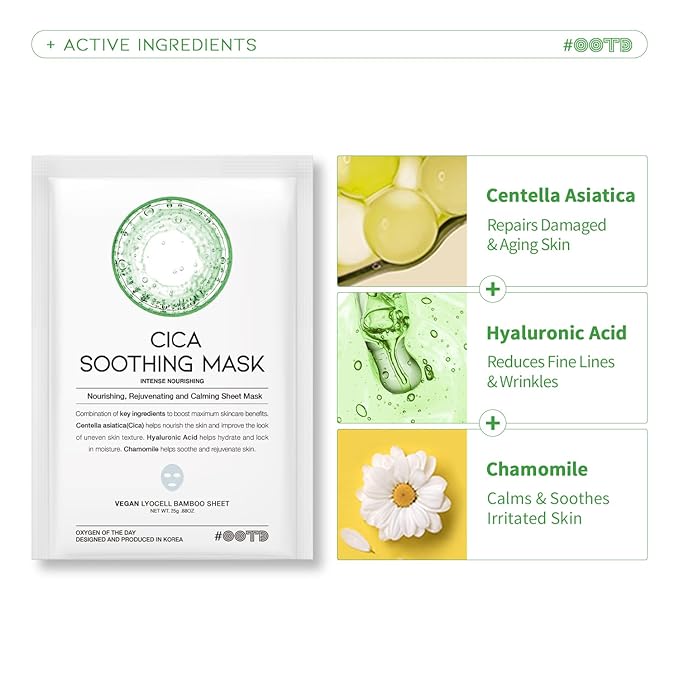 Hydrating Soothing Sheet Masks Gift Set for Skincare, Acid 30EA