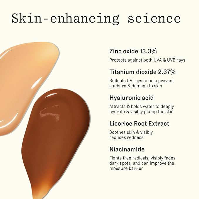 SilkScreen Sheer Tinted SPF 50 Mineral Face Sunscreen, Anti-Aging Hydrating Serum, Visibly Smooths and Enhances Glow, Agency by Curology, Light-Medium