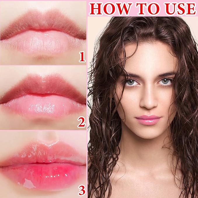 Lip Glow Oil,Hydrating Plumping Lip Tint