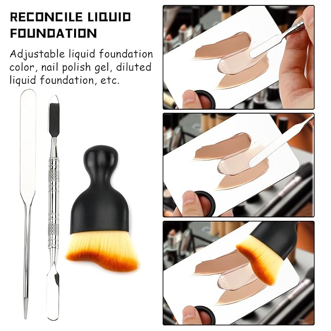 Makeup Spatula and Palette Set, Facial Makeup Tools,