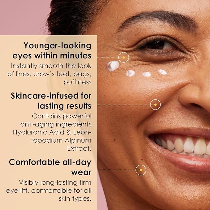 Instant firm eye cream: temporary