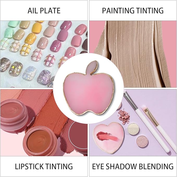 Nail Polish Palette, 2Pcs Resin Nail Art Palette,