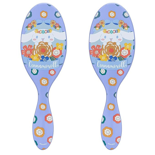 Wet Brush Hello Kitty and Friends Original Detangler Hair Brush, Cinnamaroll, Ultra-Soft IntelliFlex Bristles, Easy Detangling For All Hair Types (Wet Dry & Damaged), Women & Men (Pack of 2)