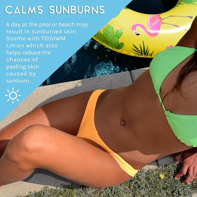 TRISWIM Swim Lotion 32oz | Neutralizes Chlorine, Bromine & Saltwater Odors | Hydrates, Restores & Nourishes Dry Skin | Aloe Vera, Shea Butter & Coconut Oil | Zen Grapefruit Scent