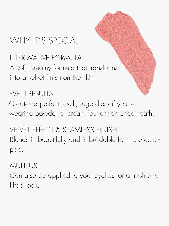 SWEED - Air Blush Cream | High Pigmented, Velvet Finish | Vegan, Cruelty-Free, Clean Beauty (Suntouch, 1.4 oz | 40 g)