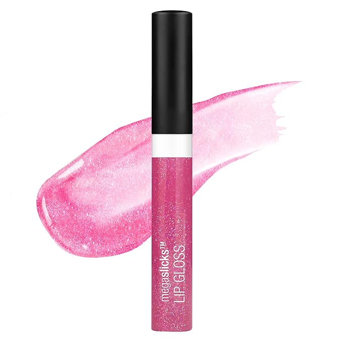 wet n wild MegaSlicks Lip Gloss, Ultra-Glossy, Vitamin-E Enriched, Ultra-Gloss High Shine Moisturizing, Cruelty-Free & Vegan - Crushed Grapes