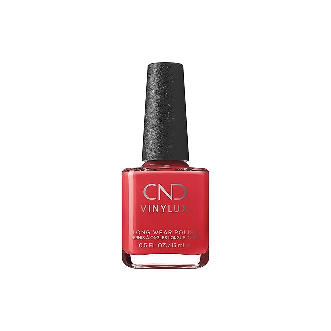 CND Vinylux Longwear Red Nail Polish, Gel-like Shine & Chip Resistant Color, Soft Flame, 0.5 fl. oz