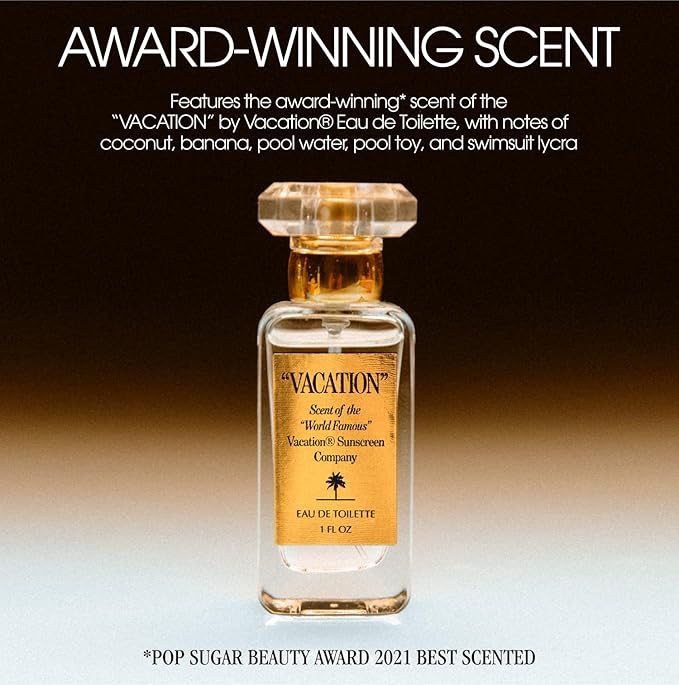 "VACATION" Shimmer Oil SPF 30 by Vacation Sunscreen, Shimmer Sunscreen Body Oil with Broad Spectrum SPF 30, Water Resistant (80 Minutes), 2.9 Fl. Oz.