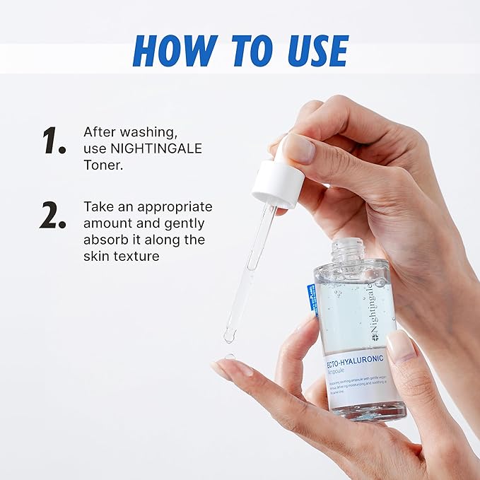 Nightingale Ecto-hyaluronic Ampoule with Hyaluronic Acid, Vegan