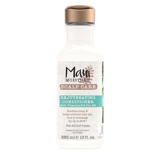 Maui Moisture Scalp Care Rejuvenating Conditioner, Soothing Curly Hair Conditioner with Vitamin E, Pro-Vitamin B5 & Aloe Vera, Silicone-Free, 13 fl. oz