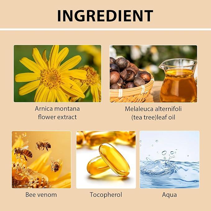 Bee venom cream for removing