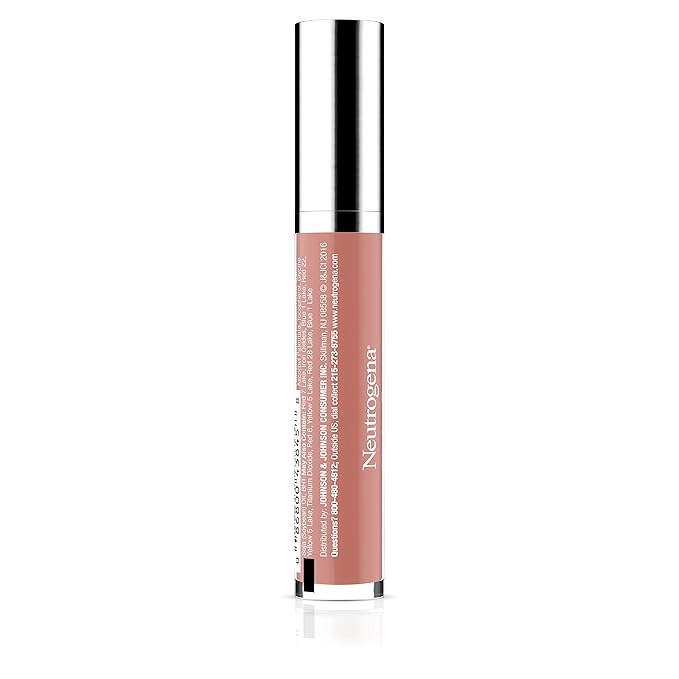 Neutrogena Hydro Boost Moisturizing Lip Gloss, Hydrating Non-Stick and Non-Drying Luminous Tinted Lip Shine with Hyaluronic Acid to Soften and Condition Lips, 20 Berry Brown, 0.10 oz