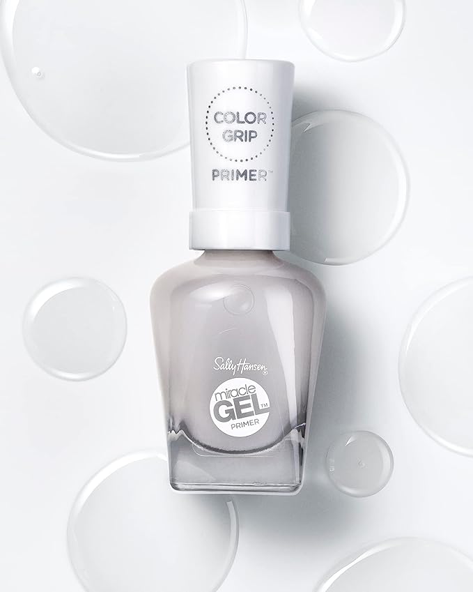 Sally Hansen Miracle Gel™, Color Grip Primer and Base Coat, Long Lasting, Gel-Like Formula, No UV Lamp Needed, Clear Nail Polish