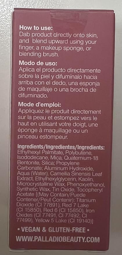 Palladio Liquid Blush for Cheeks & Lips 2-in-1 Dusty Rose