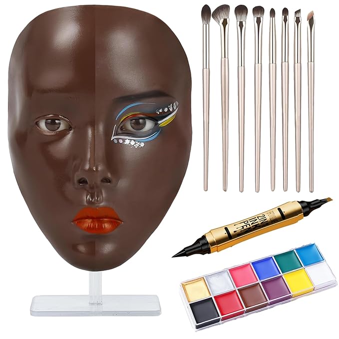 5D Makeup Practice Face Board, Makeup Practice Accessories