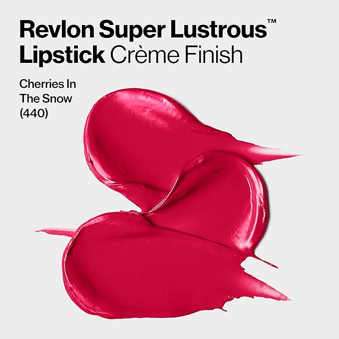 Revlon Super Lustrous The Luscious Mattes Lipstick, High Impact with Moisturizing Velvety Formula, Cherries in the Snow, 0.74 oz