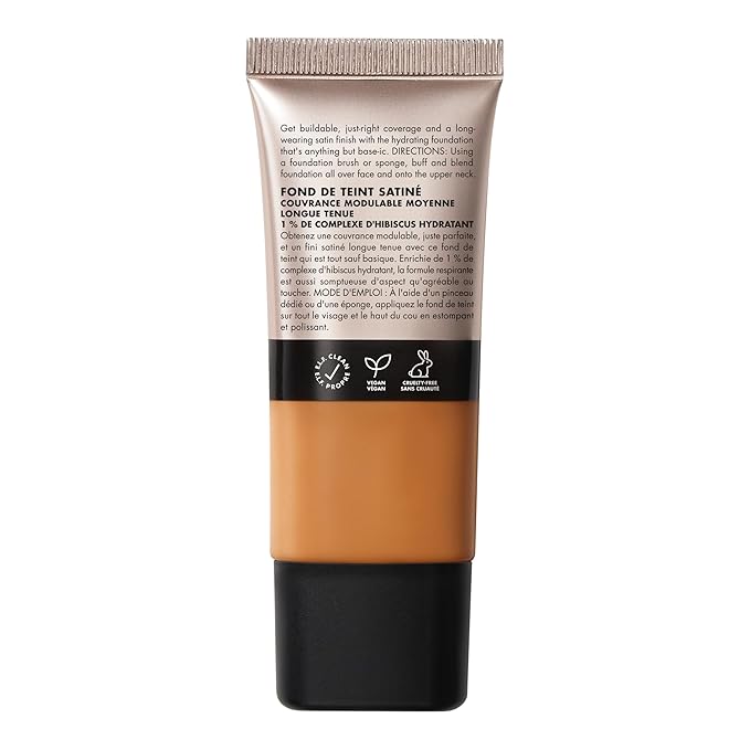 e.l.f. Soft Glam Foundation, Medium Coverage, Long-Lasting & Tan Warm