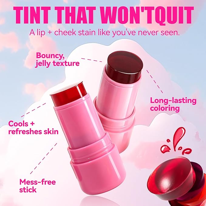 2 Pcs Milk Jelly Blush, Milk Cooling Water Women, 01&02