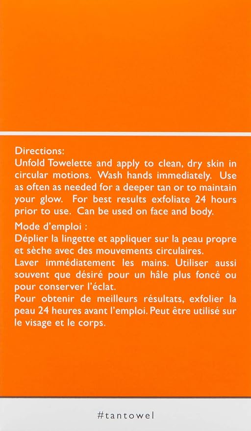 TanTowel Half Body Tan Towelettes - 10 Pack, Dark, 10 Count (Pack of 1)