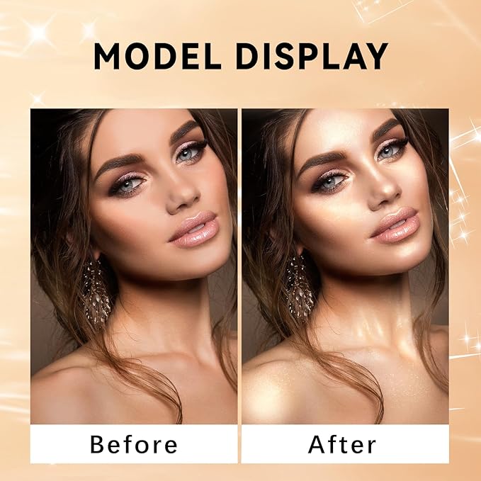 Polvo De Hadas Body Highlighter Powder, Face Brightening Golden Brown