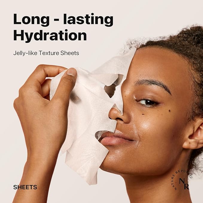 Nature Republic Mask 10 Pack (Cold Juicy) Fresh jelly mask, Bulk Facial Vegan spa Mask for Moisturizing & Hydrating Glow, korean skin care All Skin Types