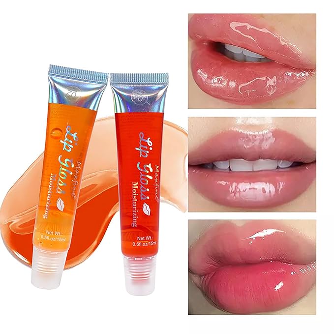 Shiny Fruit Glossy Lipgloss, Moisturizing Hydrating Plumping Liquid Lipgloss,