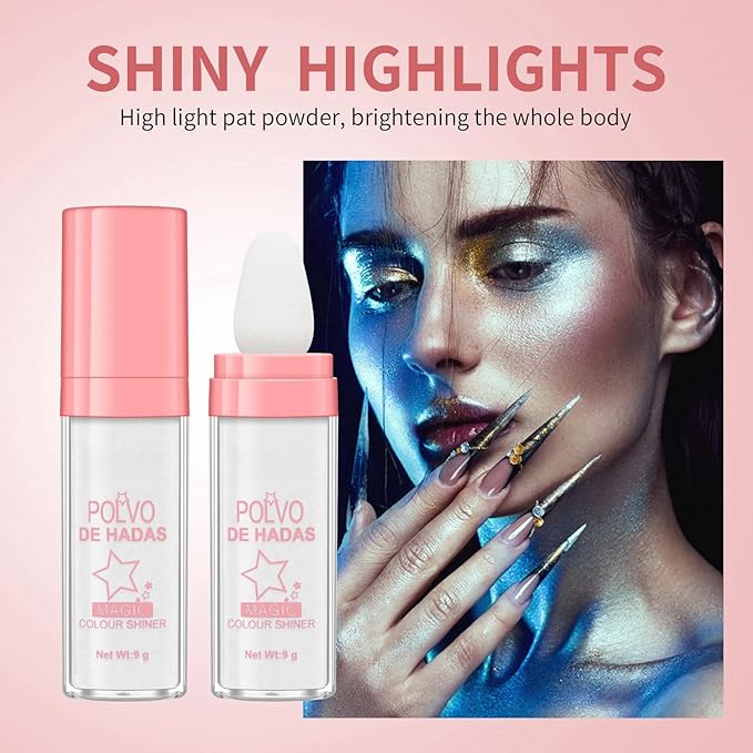 Polvo De Hadas Fairy Dust Highlight Patting Powder Fairy pink)