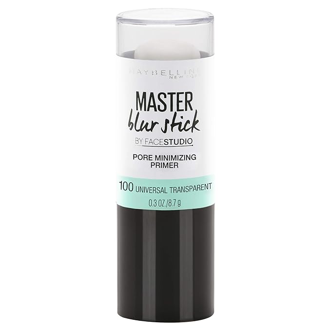 Maybelline New York Facestudio Master Blur Stick Primer Transparent, 0.. 3 oz