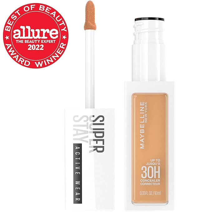 Maybelline Super Stay Liquid Concealer Makeup, Full Coverage Concealer, Up to 30 Hour Wear, Transfer Resistant, Natural Matte Finish, Oil-free, Available in 16 Shades, 30, 1 Count