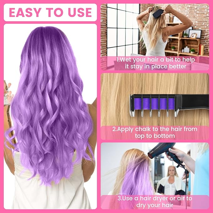 10 Color New Hair Chalk