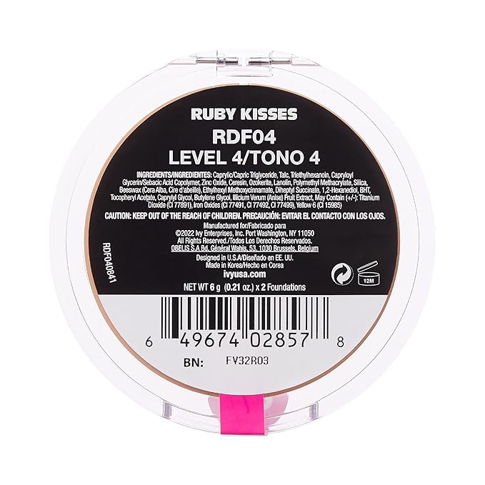 Ruby Kisses 3D Face Creator Cream Foundation & (Level 4)