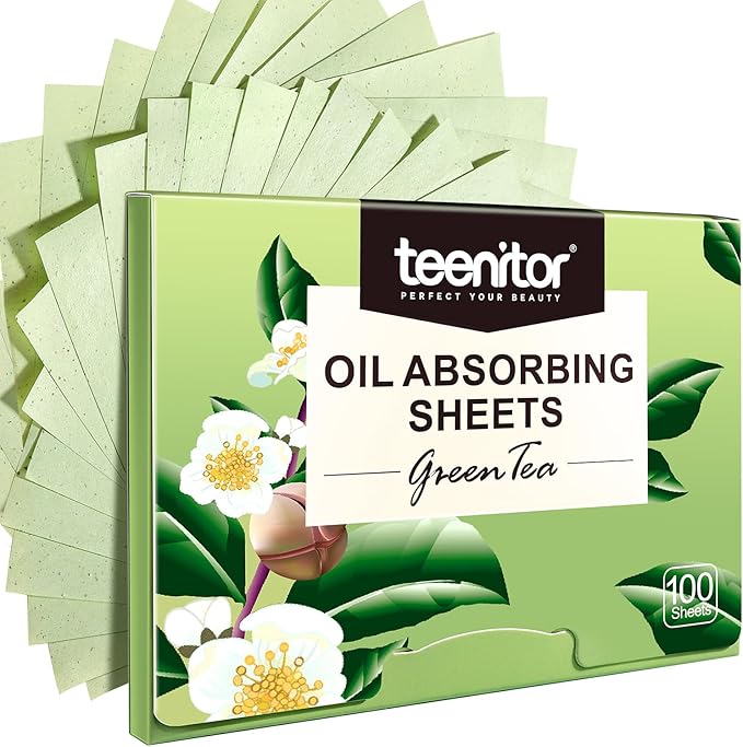 Teenitor Oil Blotting Sheets for Face, 100 Sheets Oil Blotters