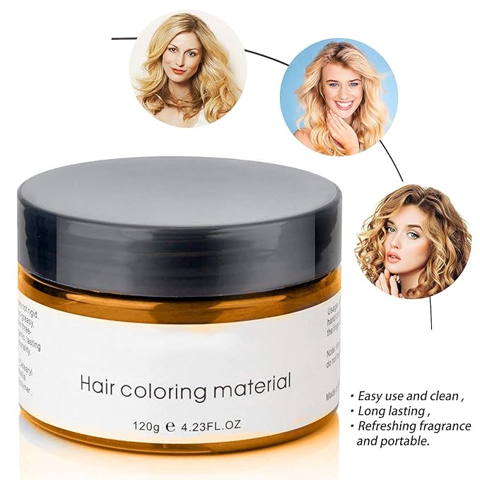 Gold Temporary Hair Color,Natural Hair