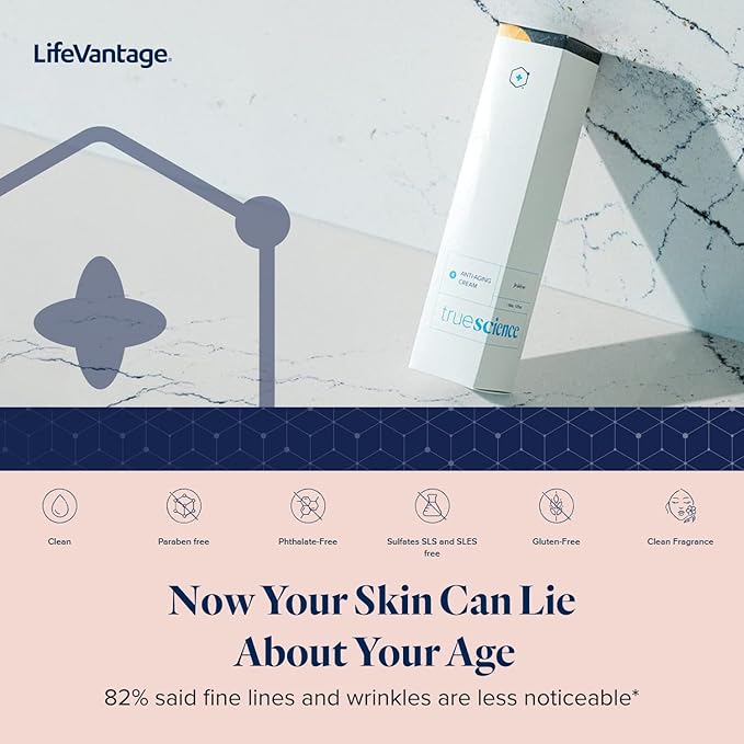 LifeVantage - Face Moisturizer TrueScience Anti-Aging Cream - Deep Moisturizer and Cream to Combat Fine Lines and Wrinkles with Nrf2 Actives (50ml)