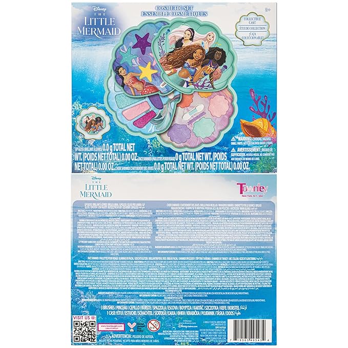 Townley Girl The Little Mermaid Clam Beauty Compact